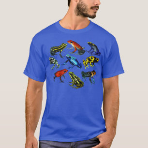 Colorful Collection Of Poison Dart Frogs Beautiful T-Shirt