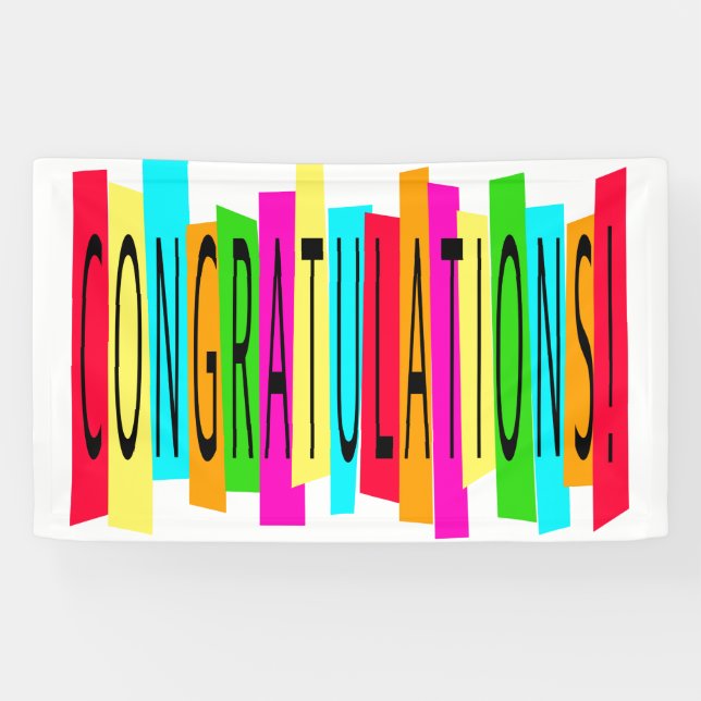 Colorful Congratulations Banner (Horizontal)