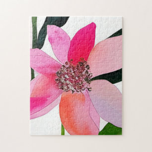 Colorful Contemporary Flower Jigsaw Puzzle