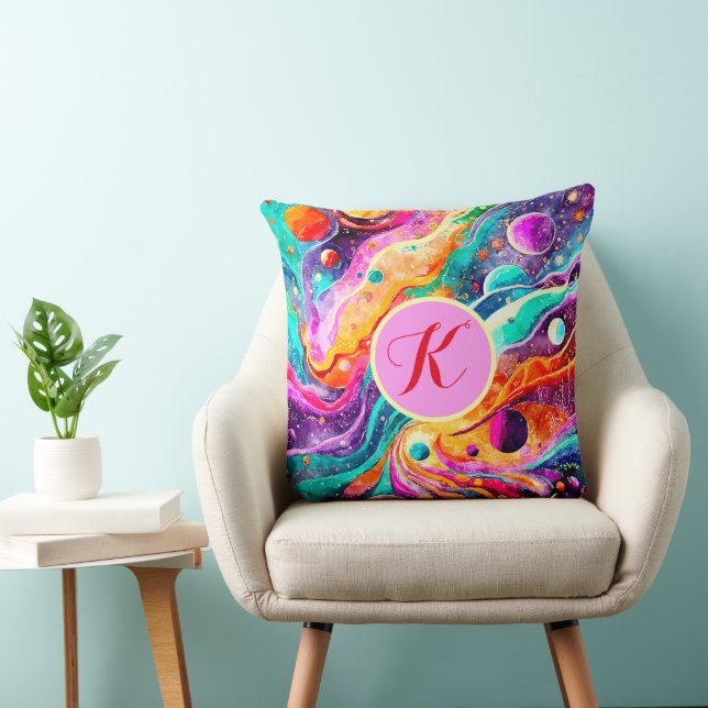 COLORFUL COSMIC ART  CUSHION (Chair)