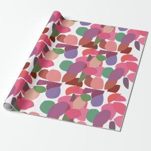 Colorful Cotoneaster Leaves Botanical Wrapping Paper