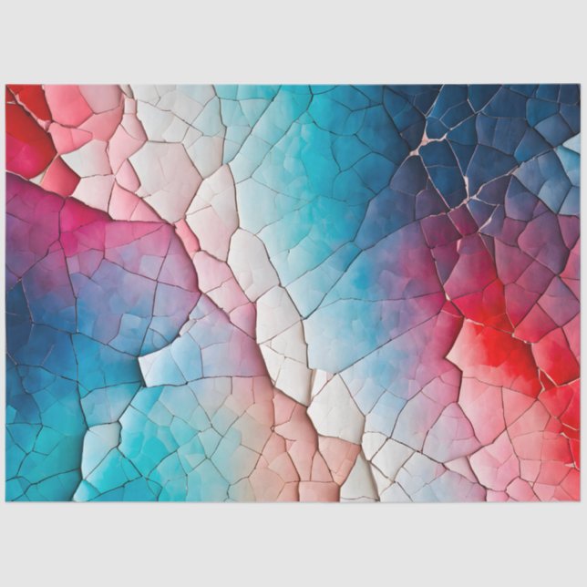 Colorful Crackle Paper Art Tissue Paper (Front)