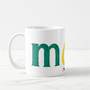 colorful crayon text MOM gift Coffee Mug