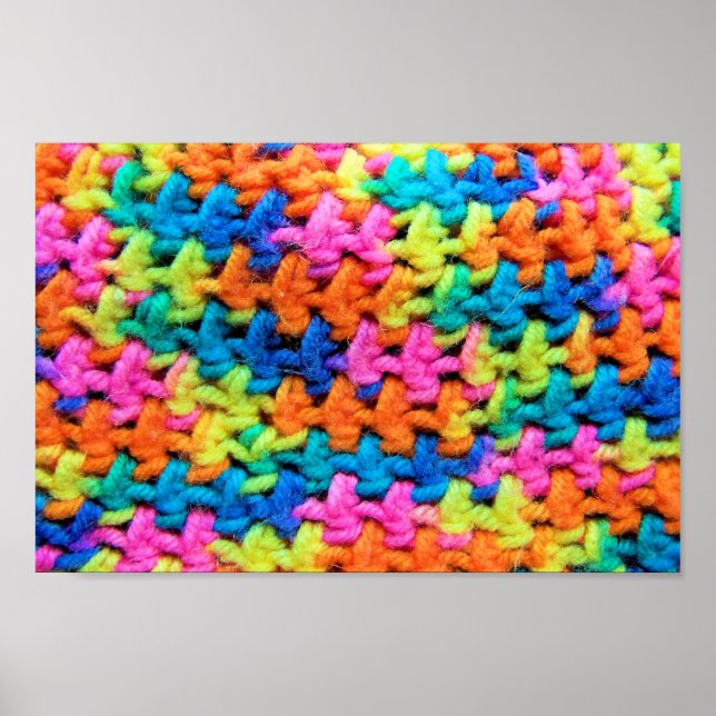 Colorful Crochet Yarn Poster (Front)