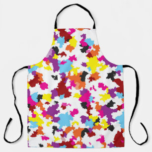 Colorful Crystalline Irregular Abstract Pattern Apron