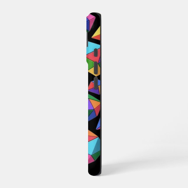 Colorful Cubes iPhone 16 Case (Left Side)