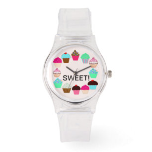 Colorful Cupcakes - Personalized Watch