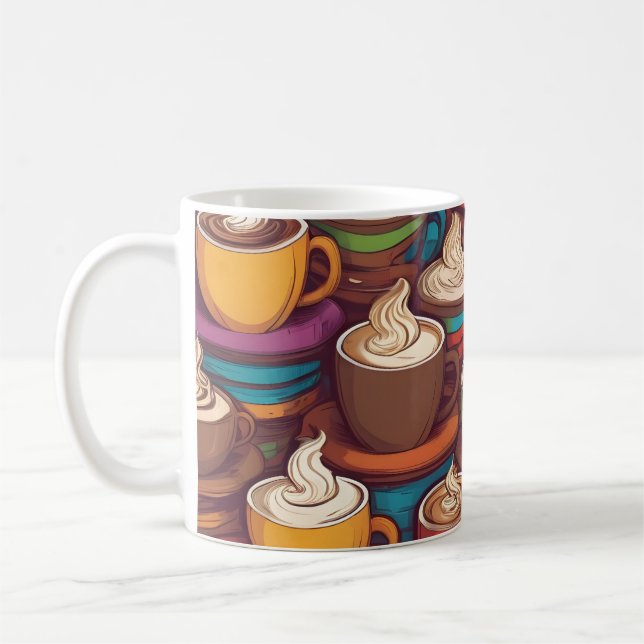 Colorful cups pattern (Left)