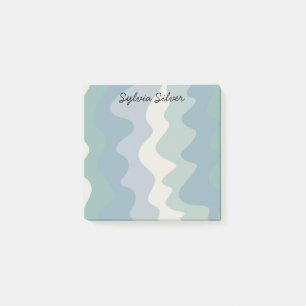 Colorful Curves CUSTOM Chic Monogram Personalized  Post-it Notes
