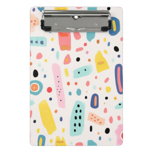 colorful cute elements design mini clipboard
