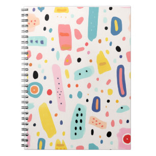 colorful cute elements design notebook
