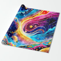 COLORFUL CUTE GALAXY PLANET DESIGN