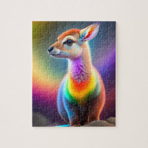 Colorful Cute Little Kangaroo Jigsaw Puzzle