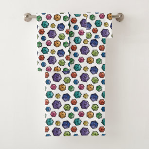 Colorful D20s All-Over-Print Towel Set