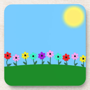 Colorful Daisies Coaster