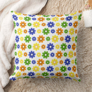 Colorful Daisies  Cushion