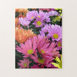 Colorful Daisies Jigsaw Puzzle