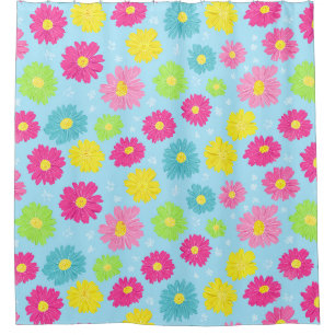 Colorful Daisies Shower Curtain
