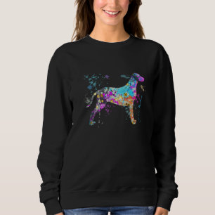 Colorful Dalmatian Dog Dalmatians Sweatshirt