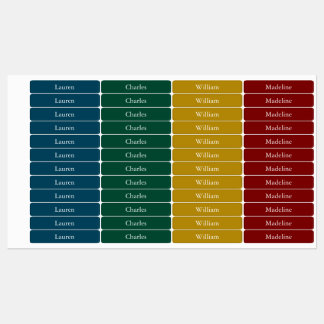Colorful Dark Vintage Christmas Tree Color Name