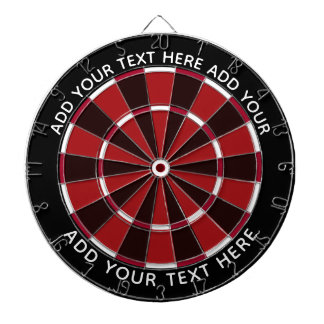 Colorful Dart Board Black and Red / Customizable