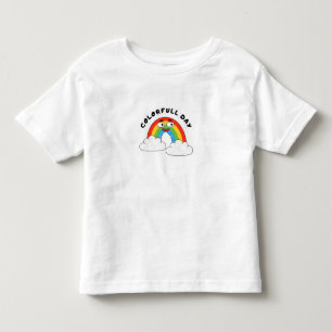 Colorful Day Cute Rainbow with cloudToddler TShirt