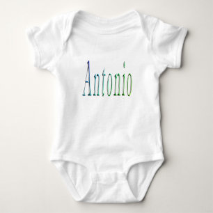 Colorful Designed Antonio Name, Baby Bodysuit
