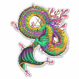 Colorful Detailed Water Horse Sticker