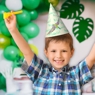Colorful Dinosaur Birthday Party dactyl Party Hat
