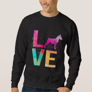 Colorful Doberman Pinscher Dog Mom Doberman Pinsch Sweatshirt
