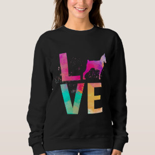 Colorful Doberman Pinscher Dog Mom Doberman Pinsch Sweatshirt