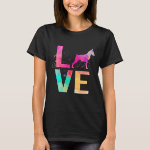 Colorful Doberman Pinscher Dog Mom Doberman Pinsch T-Shirt