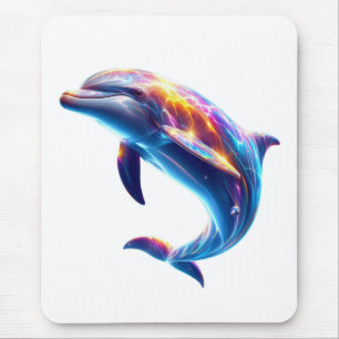 Colorful Dolphin Cute Arts Mouse Pad
