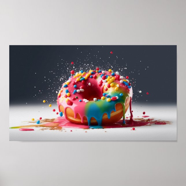 Colorful Donut - Instant Download Printable Poster (Front)