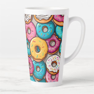 Colorful Donuts Latte Mug