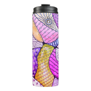 Colorful Doodle Art Thermal Tumbler