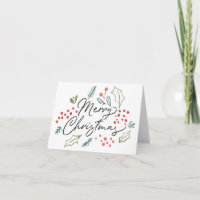 Colorful Doodles Merry Christmas Modern Script