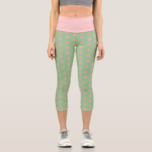 Colorful Dot Mandala Capri Leggings