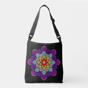 Colorful Dot Mandala Crossbody Bag
