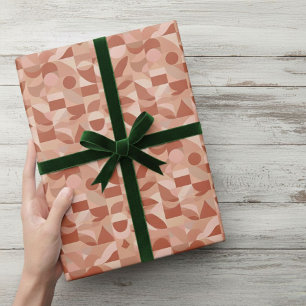 Colorful Earth Tones Gift Wrap with Pattern