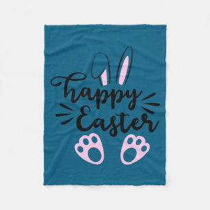 Colorful easter eggs t shirt fleece blanket