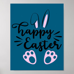 Colorful easter eggs t shirt poster