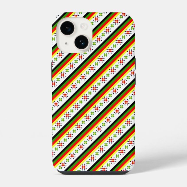Colorful eastern folk pattern iPhone case (Back)