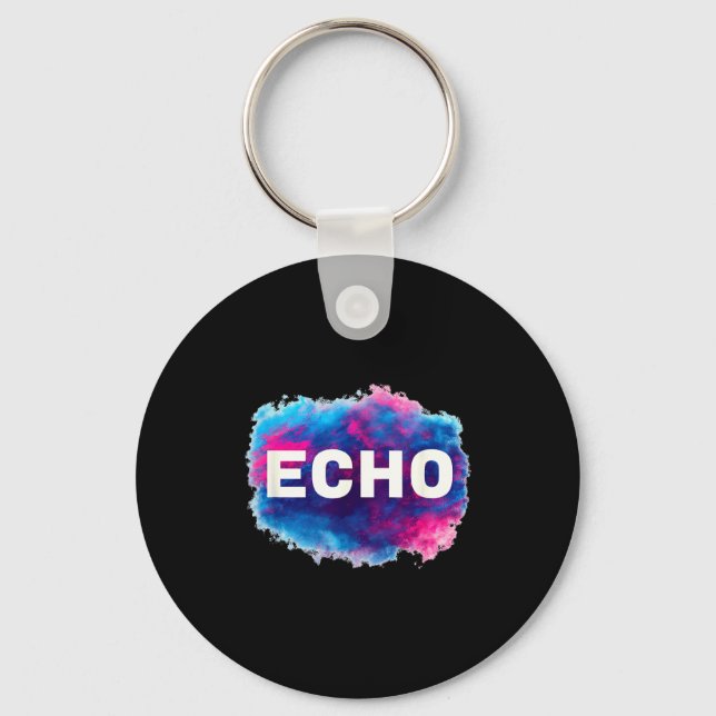 Colorful Echo Look  Key Ring (Front)