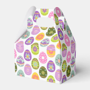 Colorful Egg Pattern Easter Favour Box
