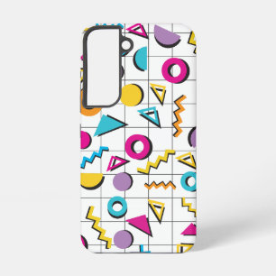 Colorful Eighties 80's Retro Geometric Pattern Samsung Galaxy Case