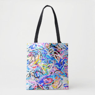 Colorful Elastic Rubber Bandsabstract,background,b Tote Bag