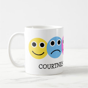 Colorful Emojis Faces Personalized Coffee Mug