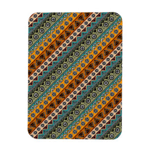 Colorful ethnic aztec patterns design decorative magnet