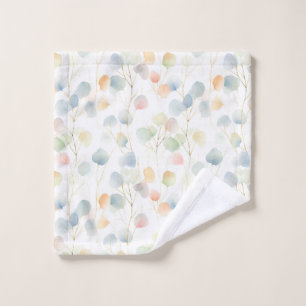 Colorful Eucalyptus Foliage Wash Cloth